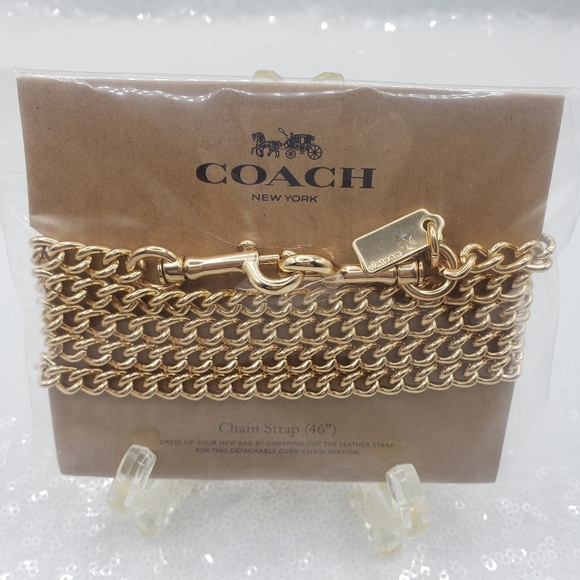 Coach Accessories - Coach Goldtone Crossbody Chain Replacement Strap Versatile Stylish